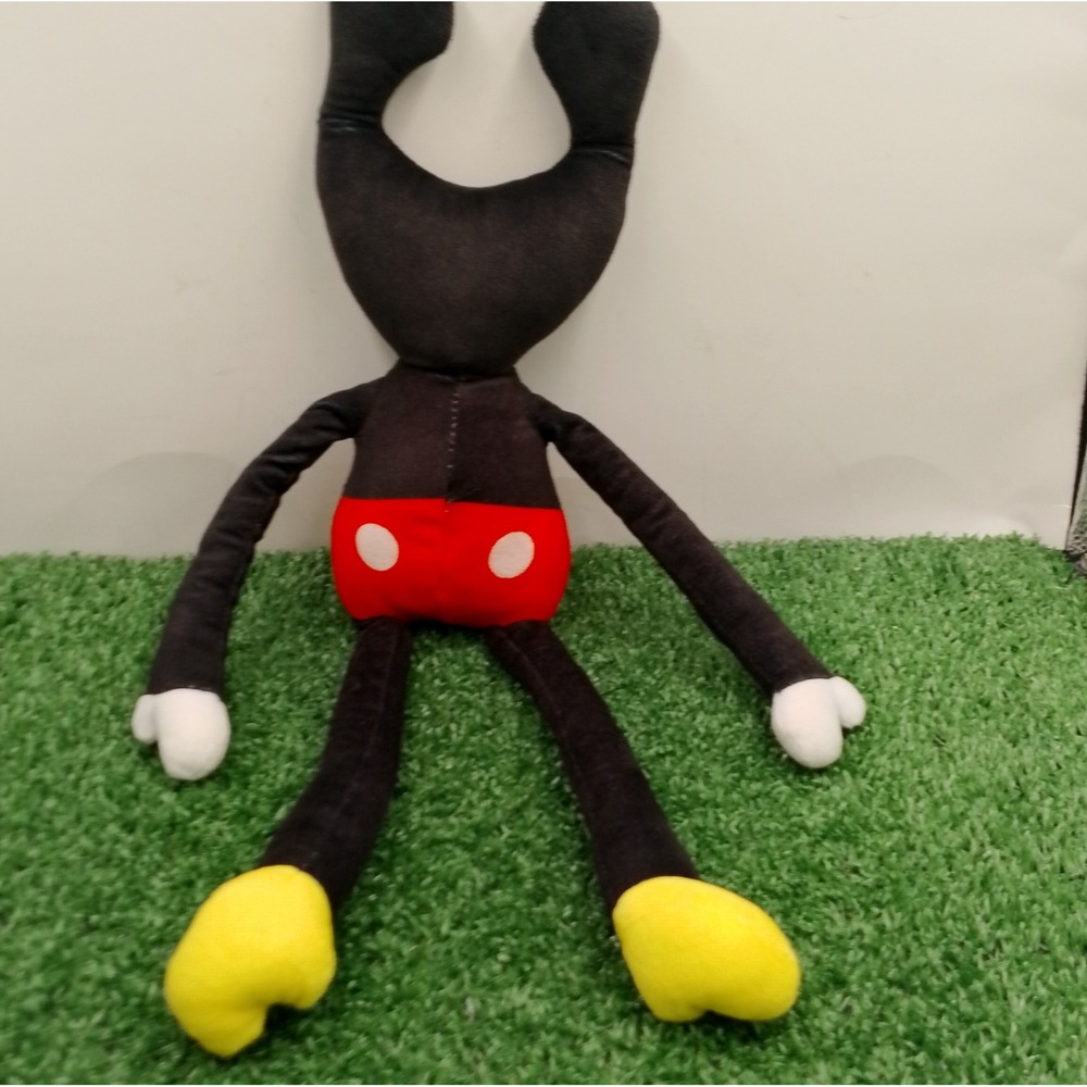 Huggy Wuggy Mickey Plush Toy Poppy Playtime Black Red White Yellow Rare Plushie - Picture 4 of 6